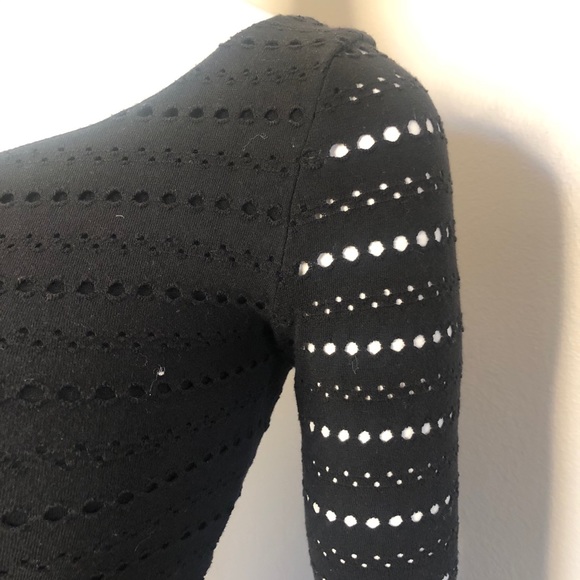 Eight Sixty Peplum 3/4 Sleeve Back Top Size XS - Picture 4 of 12